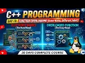 C Function Overloading Same Name Different Jobs Day 19
