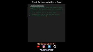 Check if a Number is Odd or Even in Python Python Examples Python Coding Tutorial Interview