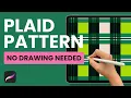 How to Make a Seamless Plaid Pattern in Procreate Beginner Tutorial