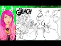 Coloring The Grinch Christmas Coloring Pages Dr Suess The Grinch Stealing Christmas Candy Cane
