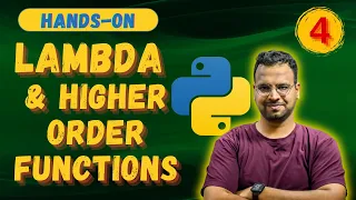Lambda Functions and Higher order functions in Python Part - 4 Python for beginners