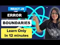 Discover the power of React error boundaries A must-watch tutorial React Tutorial