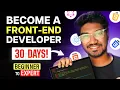 How to Become a Front End Developer in 30 Days Frontend Roadmap 2025 Tamil