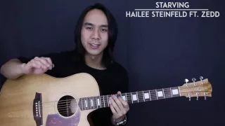 Download Starving - Hailee Steinfeld Feat. Zedd Guitar Tutorial Lesson |Tabs + Chords + Easy Version + Cover| MP3