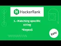 Expresiones regulares Matching Specific String - Hackerrank