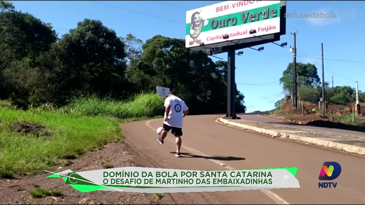 Martinho das embaixadinhas e o domínio da bola por Santa Catarina
