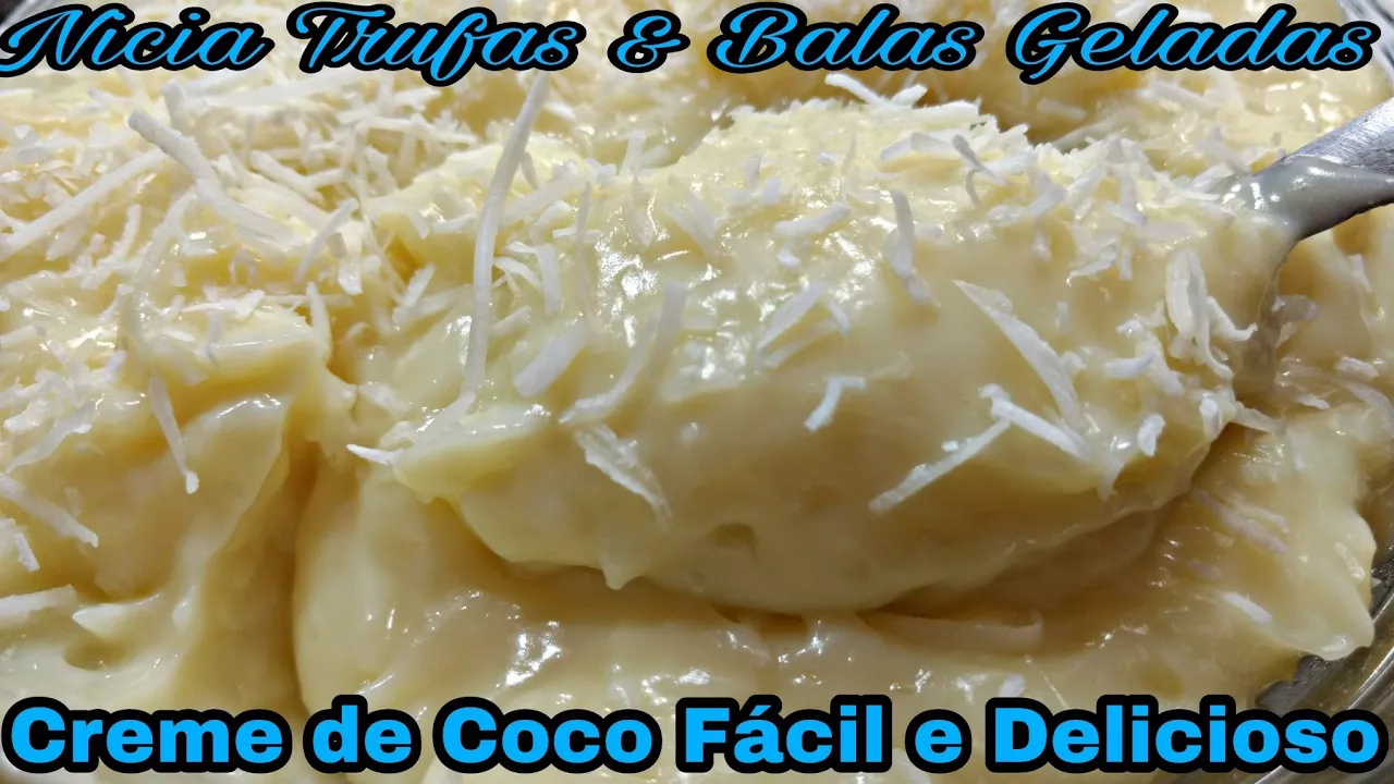 CREME DE COCO ECONÔMICO PRA BOLOS TORTAS SONHOS E PAVÊS FÁCIL E MUITO CREMOSO