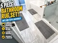 5 Piece Bathroom Rug Set Review Soft Non-Slip Washable Bath Mats for Any Bathroom