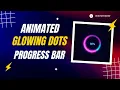 Circular Progress Bar with Glowing Dots HTML CSS JavaScript