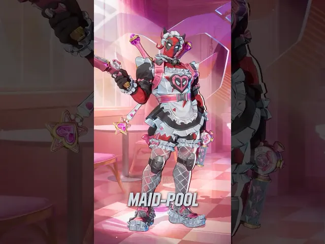 *New* Maid Deadpool Skins and MVP Animations in Marvel Rivals
