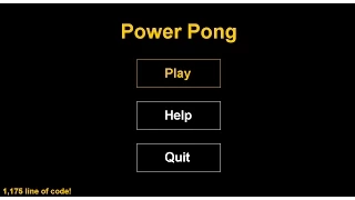 Power Pong My Own Java Game