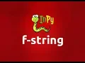f-string in Python 3 6