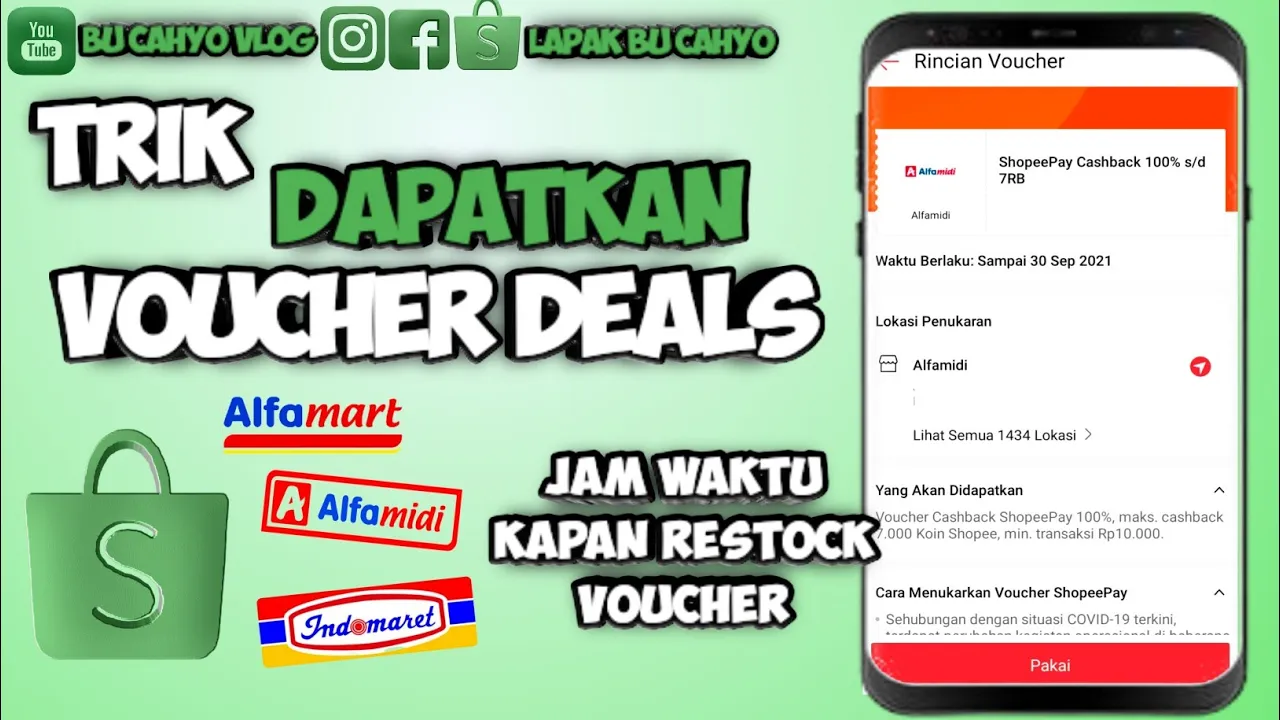 VOUCHER BELANJA |4 Cara mendapatkan voucher belanja alfamart dan Indomaret.