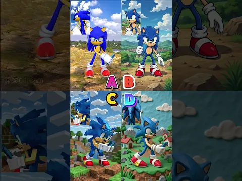 Sonic Who's Your Best? 💙💛 💚❤️ #sonic #funnyshorts