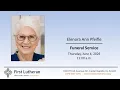 Elenora Ann Pfeifle Funeral Service - June 4 2026