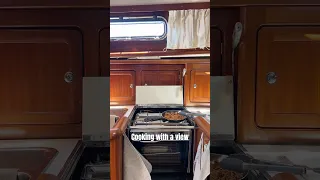 As long as it’s downwind 😅 #cooking #sailinglife #boatlife