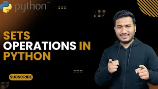 Sets Operations in Python The Complete Python Course Basic to Advance Python Tutorial