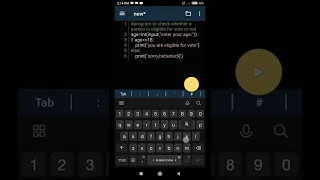 program to check whether a person is eligible to vote or not
