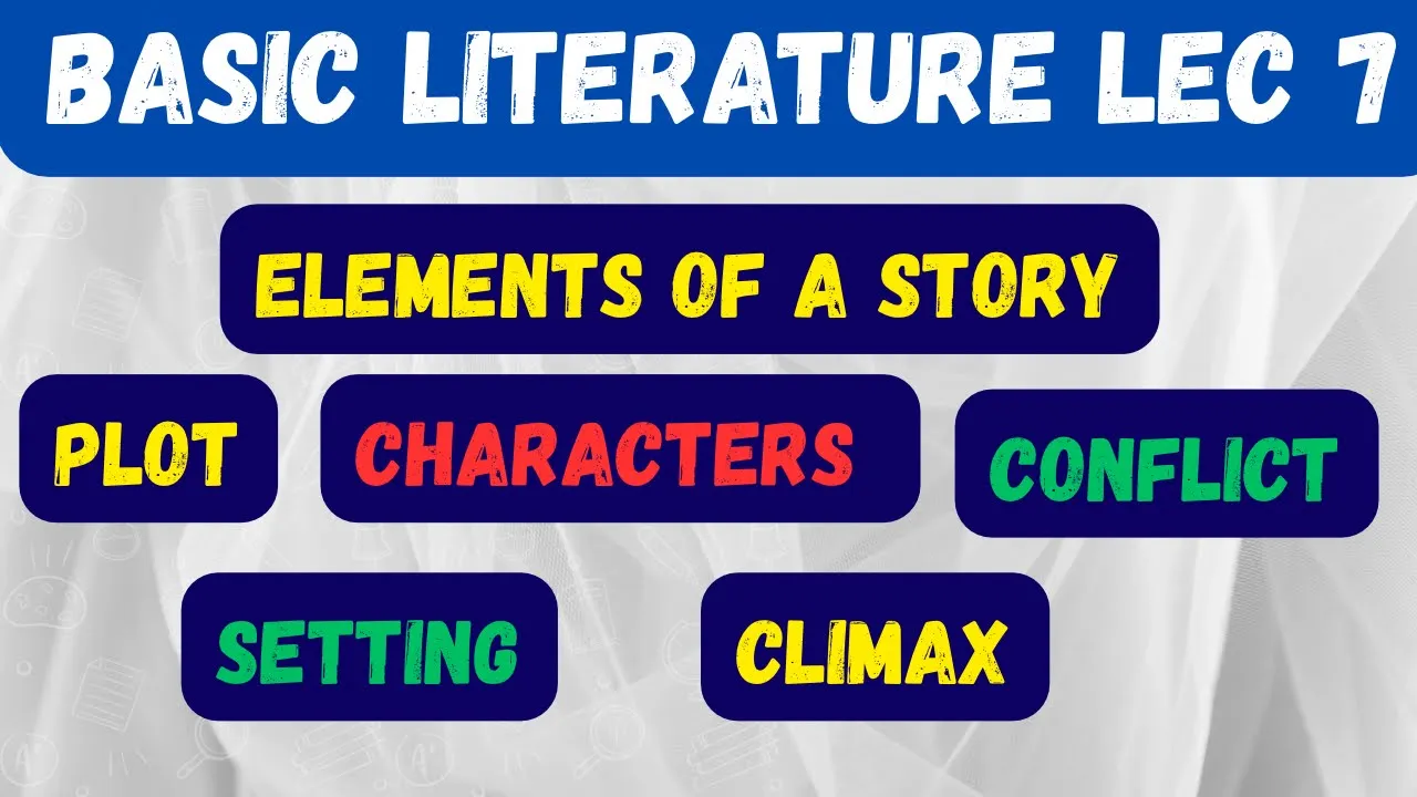 Elements of a Story | Basic English Literature for SST General | Plot, Characters, Setting