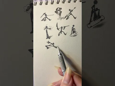 Vẽ người que thì vũ khí nào dễ nhất? || Srinpainting