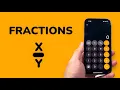 How To Put Fractions on iPhone Calculator