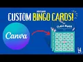 Create Custom Bingo Cards with Canva Easy DIY Bingo Card Tutorial