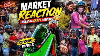 Finally Public Reaction On My Zx10r Raptar☠️.♥️In Paltan Bazar Dehradun.. Crazy Cute Girl Reaction 💕