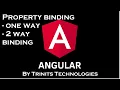 Part 5 Angular Tutorial Angular Property Binding One way binding Two way binding in Angular