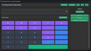 All-in-One Python Calculator CustomTkinter GUI Full Source Code