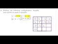 Perform the following multiplication Simplify your answer as much as possible