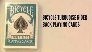 Deck Review Bicycle Rider Back Playing Cards Turquoise  Deck Review Bicycle Rider Back Playing Cards Turquoise