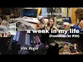a week in my life at Pitt first semester