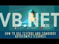 VB Net Tutorial - How to Use TextBox and ComboBox AutoCompleteSource