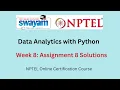 Data Analytics with Python week-8 Assignment 8 solutions 2023