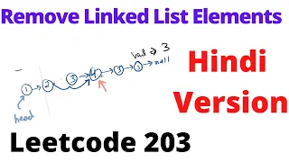 Remove Linked List Elements leetcode 203 Hindi