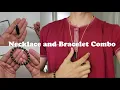 Mens Necklace And Bracelet Combo Amazon Mens Jewelry Set