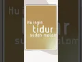 Cokelat - Bunga Tidur