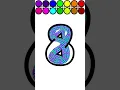 coloring number 8 is fun and exciting