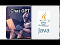 Chat GPT Java development using Chat GPT AI Coding