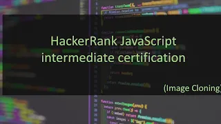 HackerRank JavaScript Intermediate Certificate