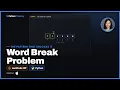 Word Break Problem - LeetCode 139 1-D Linear DP Python