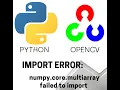 importerror numpy core multiarray failed to import
