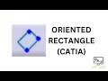 Oriented Rectangle Tool CATIA Part Design Sketcher Beginner Tutorial