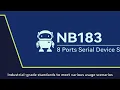 NB183 serial port server debugging