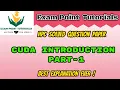 TUTORIALS-CUDA Part-1-BEST EXPLANATION EVER IN HINDI - QUESTION PAPER SOLVED