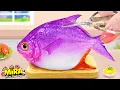 Lagu Resep Seafood 🐟 Ikan panggang dengan daun jeruk nipis dan sushi belut panggang 💕 Mira Mini Cooking