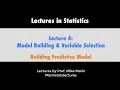 4 5 Model Building and Variable Selection Predictive Models