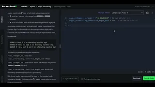 Hackerrank Python Solution Regex and Parsing - Validating Postal Codes