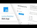 Build A Simple Fetcher App w Javascript