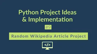 Get Wikipedia Articles Using Pythoy Python Project for Beginners -